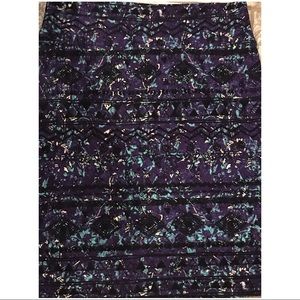 LuLaRoe Cassie Purple Skirt